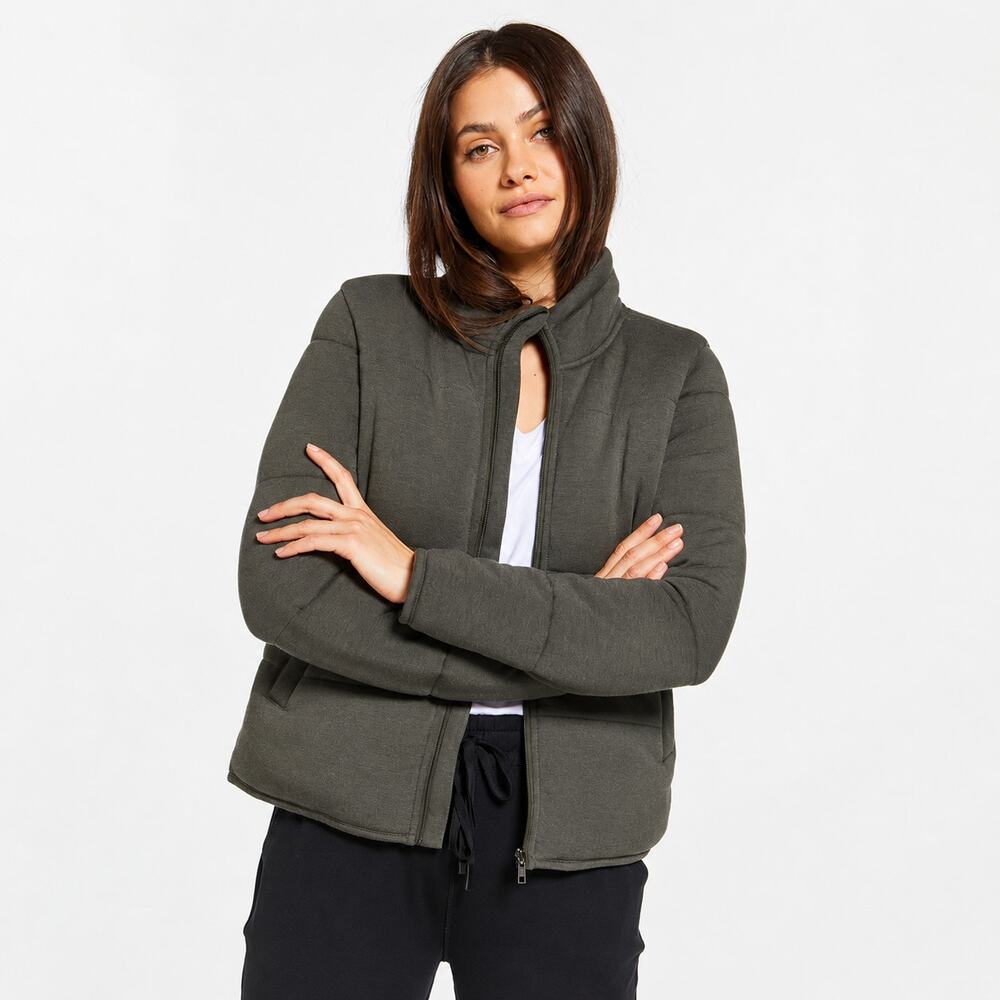 Recreation Thread & Supply Puffer Jacket Brenna Quilted Heather Smokey Olive S